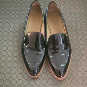 Everlane Elegant Black Patent Leather Loafers